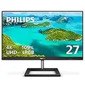 Philps Computer Monitors Philips 278E1A 27" Frameless Monitor, 4K UHD IPS, 109% sRGB, Speakers, VESA, 4Yr Advance Replacement Warranty