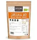 Curcuma bio 5% curcumine | Curcuma biologique en poudre Zenzae | Certifié biologique | 100% naturel - sachet 200g