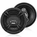 PYLE 3-Way Universal Car Stereo Speakers - 300W 6.5” Triaxial Loud Pro Audio Car Speaker Universal OEM Quick Replacement Component Speaker Vehicle Door/Side Panel Mount Compatible - Pyle PL613BK