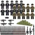 HUDOFA 58 PCS World War II Building Blocks,Awesome Army Battle Playset Assembled Minifigures Building Block Toys Gifts for Boys.