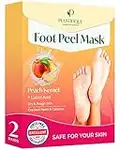 Maschera Piedi Esfoliante Pesca 2 Paia per Calli Piedi - Maschera per Piedi Efficace Cura dei Piedi i Scrub Piedi - Maschera Esfoliante Piedi Calli e Duroni Peeling Piedi - PLANTIFIQUE Foot Peel Mask