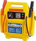 Greenfields Emergency Jump Start 4 in 1 Portable Power Station - Air Compressor Jump Starter Battery Start Booster Charger Leads - 12V with LED Light - Impact Resistant and Heavy Duty