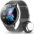 vvituaC Montre Connectée Homme, Smartwatch Sport 3ATM, avec Fonction Féminine, Montre Intelligente 12 Modes Sportifs, Fréquence Cardiaque, Oxygène Sanguin, Météo, Réveil, Calories pour Android iOS