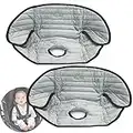 Almohadilla protectora para asiento de coche, impermeable, almohadillas de entrenamiento para ir al baño, pañales con fugas y accidentes de entrenamiento para ir al baño (2 unidades, gris)