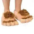 Amorar Plüsch Hausschuhe Erwachsene Baumwolle Pantoffel Slipper Furry Neuheit Schuh Kappe große Füße Hausschuhe Spaß Kostüm Winter Schlappen Haus Boden Schuhe