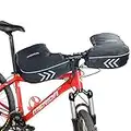 ODIER Bike Handlebar Mitts Fleece Liner Winter Fat Bike Mittens Extreme Cold Weather MTB Bicycle Commuter Bike Pogies Waterproof (Polar Fleece Mitt)