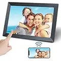 KEDEEK WiFi Digital Photo Frame - 10.1 inch HD Touch Screen Smart Cloud Digital Picture Frame, 16GB Storage Electronic Photo Frame Support Automatic Rotation, Upload Photo and Video via Frameo APP