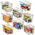 ClearSpace Plastic Storage Bins with Lids – Perfect Kitchen Organization or Pantry Fridge Organizer, and Bins, Cabinet Organizers