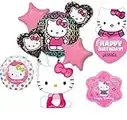 Hello Personalized Kitty Birthday Party Supplies Balloon Bouquet Decorations