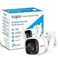 Tapo 2K Outdoor Security Camera, Motion Detection, IP66 Weatherproof, Built-in Siren, 2-way Audio, 3MP, Night Vision, Cloud &SD Card Storage, Works with Alexa & Google Home (Tapo C310)