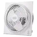 Black & Decker 9 in. Frameless Tabletop Box Fan, White