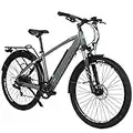 Hyuhome Electric Bikes for Adult Mens Women,27.5" Ebikes Bicycles Full Terrain 36V 12.5Ah Mountain E-MTB Bicycle,Shimano 7 Speed Transmission Gears Double Disc Brakes for Outdoor Commuter (820M)