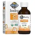 Garden of Life Baby Vitamin C Drops for Infants and Toddlers, Organic Whole Food Liquid Vitamin C 45mg Immune Support for Babies from Amla Fruit, Citrus Flavor, Vegan & Gluten Free, 56 mL (1.9 fl oz)