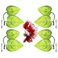 Molain 4pcs Leaf Betta Fish Bed Pad Leaf Betta Fish Hammock Lightweight Realistic Resting Spot Comfortable Decoration For Fish Tank Aquarium Decor for Betta Habitat Breeding Resting