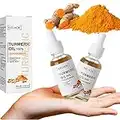 ADSQ Turmeric Dark Spot Corrector Serum, 2pcs Siero Correttore per Macchie Scure alla Curcuma, Crema Correttore per Macchie Scure, Anti-Aging Facial Serum, for Face Melasma