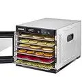 COSORI Deshydrateur Alimentaire Avec 6 Plateaux Inox, 650W, Minuteur 48H, 35 à 75°C, Food Dehydrator 3 Rouleaux de Fruits, 3 Tamis à Mailles, 50 Recettes en Français et en Anglais, Sans BPA CP267-FD