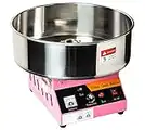 DAWOO Commercial Cotton Candy Machine,52cm Electric Cotton Candy Machine, Marshmallow Manufacturer Commercial 1080W, Suitable for Various Parties (with Music and Led Light)(Pink)