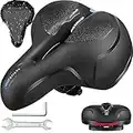 BELSVOR Selle Velo Confortable, Selle Velo avec Boule d'Amortisseur à Double Ressort, Selle Velo Confort Ergonomique, Selle Vélo pour Vélo de Montagne/VTT/Vélos/Vélos Pliants, Selle de Vélo avec Outil