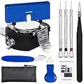 Watch Battery Replacement Tool Kit, Unamela Watch Repair Kit, Watch Back Remover Kit and Watch Opener Including 3 Kinds of Opening Tools and Manual, can be Used to Replace The Battery and o-Ring