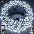 Ollny Fairy Lights Plug in - 40m 400 LED Fairy Lights Outdoor Waterproof, Remote/8 Modes/Timer - Cool White String Lights Mains Powered for Outside/Indoor/Garden/Party/Christmas Decorations Lights