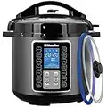 Mueller 6 Quart Pressure Cooker 10 in 1, Cook 2 Dishes at Once, Tempered Glass Lid incl, Saute,  Slow Cooker, Rice Cooker, Yogurt Maker and Much More