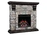 Classic Flame Pioneer Stone Electric Fireplace Mantel Package - Brushed Dark Pine, 18WM10400-I601