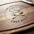 Straga - Engraved Cutting Boards for Personalized Gifts, Practical Wedding Gifts and Keepsakes, Customize Your Wood Board, Style and Design (Chef’s Kitchen Design No.501)