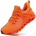 TSIODFO Men's Sneakers Sport Running Athletic Tennis Walking Shoes, 1922 Orange, 10