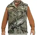 EHG Elite Wasatch Sherpa Fleece Camo Ultra Quiet Camo Hunting Vest (MO Break Up Country, L)