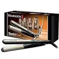 Remington Piastra Per Capelli, Piastre extra lunghe 110 mm, bordi arrotondati per creare onde,Ceramica Ultra, Display digitale,  150-230°, voltaggio universale,Pro Sleek & Curl, S6500