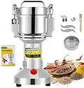 CGOLDENWALL Electric Grain Grinder Mill 300g Spice Herb Mill Upgraded Open-cover-stop Safty Design Fine Powder Machine High-Speed Stainless Steel Dry Cereals Grinder with CE Certificate (300g Hand-held Type)