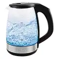 Salton Cordless Electric Glass Variable Temperature Kettle, 1.7 Liter Quart Capacity (3311001)