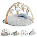 Ingenuity Cozy Spot Reversible Duvet Activity Gym & Play Mat with Wooden Bar - Loamy, Ages Newborn +