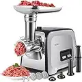 ALTRA LIFE Meat Grinder, Sausage Stuffer, [2800W Max] Electric Meat Mincer with Stainless Steel Blades & 3 Grinding Plates,Sausage Maker & Kubbe Kit for Home Kitchen Commercial