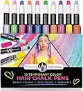 Original Stationery Hair Chalks Set for Girls, 10-Piece Easy to Use Temporary Hair Chalk Colors for Hours of Creative Fun, Fabulous Toy for Girls, Brown