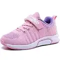 Zapatillas de Niña Zapatillas de Correr Niñas Deportivas Zapatos de Running Niños Ligeras Zapatos de Walking Niño Transpirable Sneakers Baloncesto Zapatillas y Calzado Deportivo 7762-Rosa 26