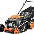 Cortacésped de Gasolina FUXTEC FX-RM4646ECO 46cm de Anchura de Corte - Potente Motor de Gasolina de 146cc Easy Clean 3en1 2,6KW Mulching recogedor de Hierba 50L