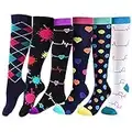 Compression Socks for Women Men Best Knee High Stockings for Running,Athletic Sports,Flight Travel,Pregnancy