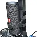 HomeMount - Soporte de Altavoz portátil para Accesorios de Carrito de Golf, Correa Ajustable para Altavoz inalámbrico Bluetooth con Correa de sujeción para riel/Barra Cruzada/Marco Negro, Negro