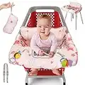 Pillani Shopping Cart Cover for Baby, 2-in-1 High Chair Cover for Restaurant Seat, AntiSlip Babies Shopping Cart Cover, Buggy Cover, Grocery Cart Cover for Baby Girl/Boy- Baby Items Gift, Cart Hammock