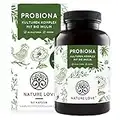 NATURE LOVE® Probiona Komplex - 20 Bakterienstämme + Bio Inulin - 180 magensaftresistente Kapseln - 2X hochdosiert: 20 Mrd KBE je Tagesdosis - Vegan, in Deutschland produziert