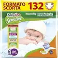 Babylino Sensitive Pannolini Taglia 3, Midi (4-9kg), Bianco, 132 Unità