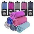 Microfiber Beach Towel, Giwil Travel Sports Towel Ultra Absorbent and Quick Dry Towel (XL 70" X 35") Compact/Lightweight Swimming Towel for Backpacking, Camping, Gym, Bath (Hot Pink, 180 * 90cm)