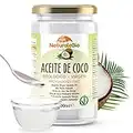 Aceite de Coco Ecológico Virgen 1000 ml. Crudo y prensado en frío. Orgánico y Natural. Aceite Bio nativo no refinado. País de origen Sri Lanka. NaturaleBio