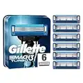 Gillette Mach3 Turbo Lames de Rasoir Homme, Le paquet de 6 lames