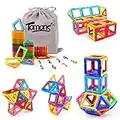 Tomons Magnetic Building Blocks Magnetic Tiles for Kids, Magnetic Blocks Stacking Blocks with Storage Bag - 36 PCS