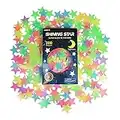 Glow in The Dark Stars Stickers for Ceiling, Adhesive 200pcs 3D Glowing Stars and Moon for Kids Bedroom,Luminous Stars Stickers Create a Realistic Starry Sky,Room Decor,Wall Stickers