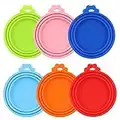 6 Pcs Nourriture en boîte de Animal Chien Chat 3 en 1 Couvercle Boite Conserve Chat Couvercles Silicone de Conserve pour Chien sans BPA pour Adaptée À Toutes Les Tailles Standard