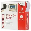 VELCRO Brand Cinta adhesiva 20mm x 10m Blanco