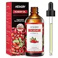 Aeshory Cold Pressed Rosehip Oil for Face 100ml, 100% Pure Natural Rosehip Seed Oil, Hydrating Nourishing & Moisturising for Skin, Hair, Nails, and Body